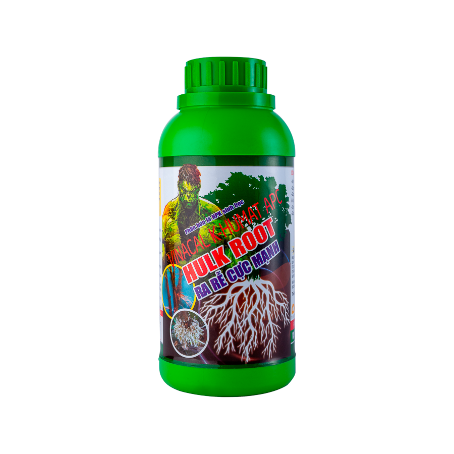 PHÂN BÓN LÁ SINH HỌC NPK VINACAL K-HUMATE APC - HULK ROOT (RA RỄ CỰC MẠNH) giúp kích rễ cho lan ngọc điểm